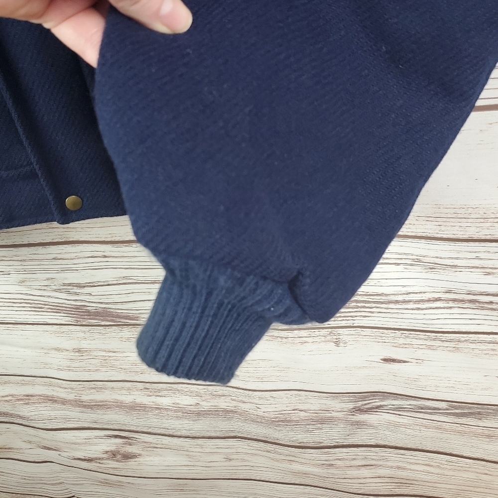 Lobo By Pendleton Mens XL Wool Jacket Navy Blue Bomber Jacket USA Thinsulate - Picture 7 of 12